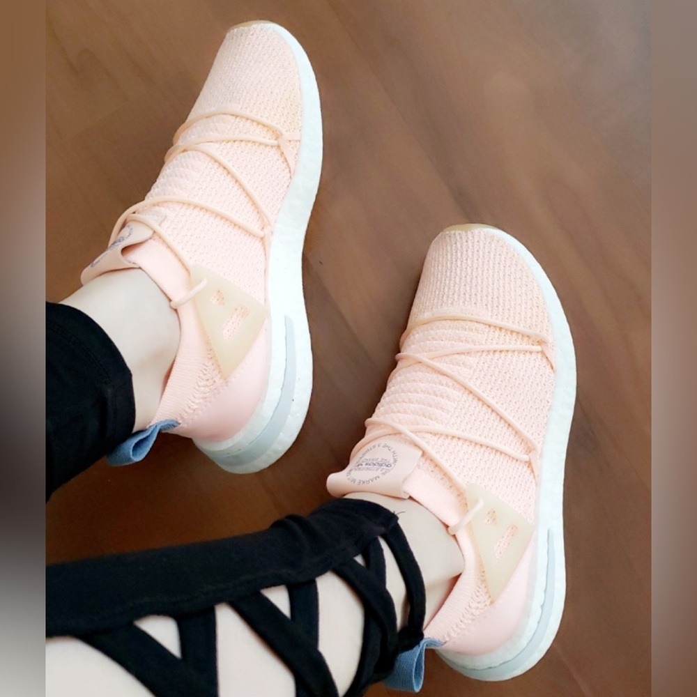 Adidas Pink and Blue Sneakers Modern Breathable Design